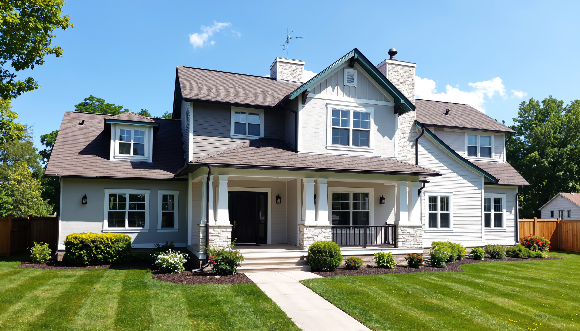 North Marysville, WA home seamless rain gutters